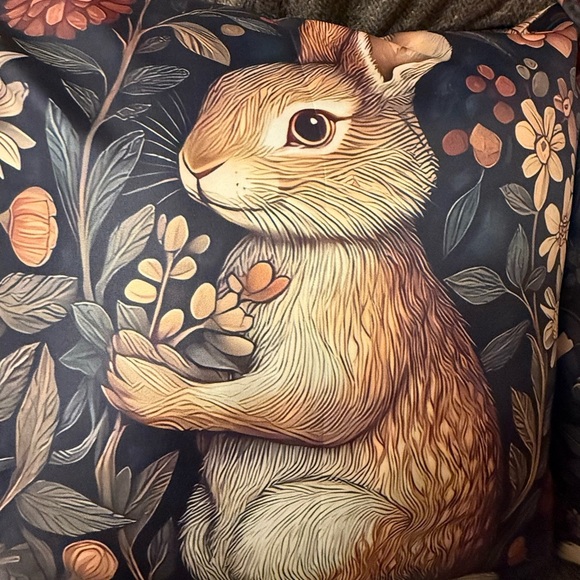 Vintage Floral Animal Print Throw Pillow Covers Double Sided - Picture 4 of 10